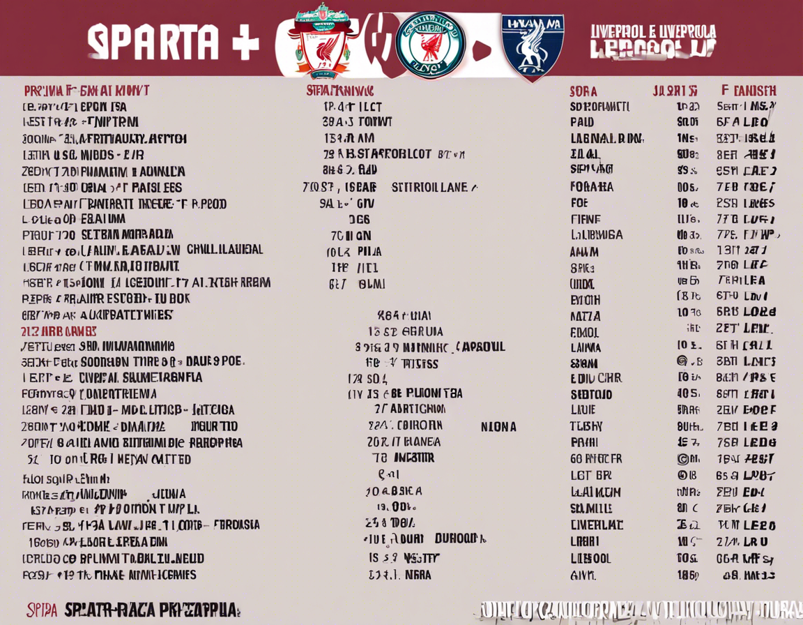 Sparta Praha vs Liverpool F.C.: Predicted Lineups
